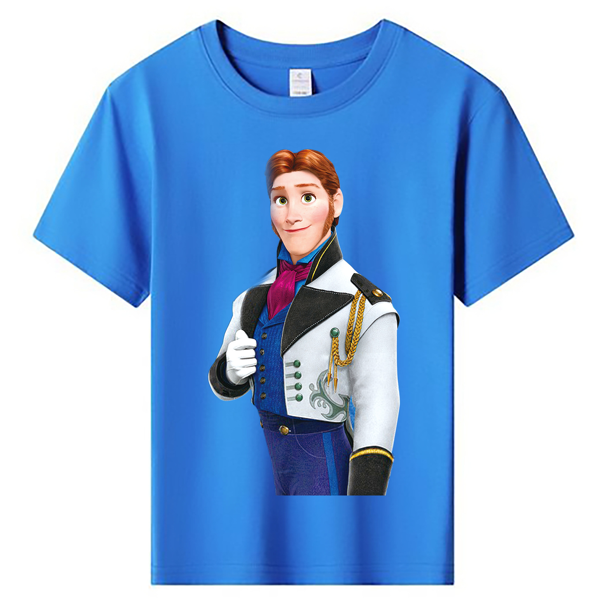 （画像用） アナと雪の女王 アンナ エルサ Frozen Anna Elsa 綿100％キッズTシャツ（フロントプリント）